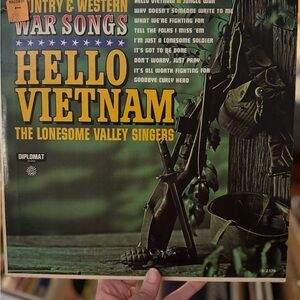 Country & Western War Songs Hello Vietnam The Lonesome Valley Singers Vinyl LP